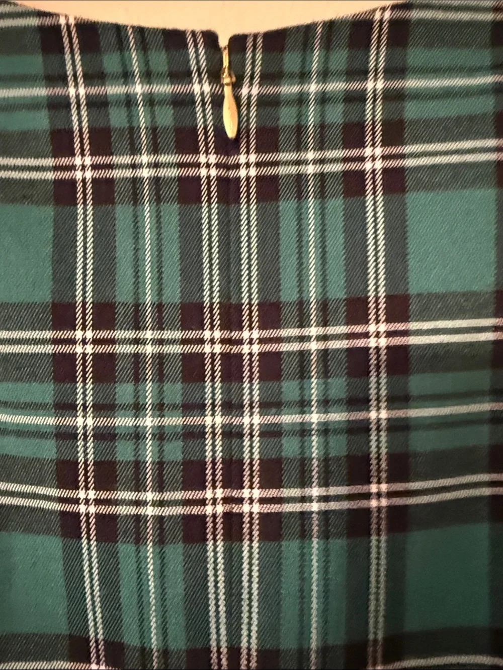 Draper James Green Plaid Sleeveless Midi Dress